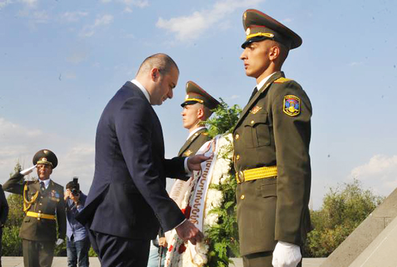 Georgian Prime Minister Mamuka Bakhtadze visited Dzidzernagapert on Sept. 10
