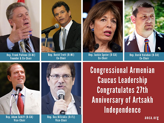 Congressional Armenian Caucus Leadership Congratulates Artsakh 27th