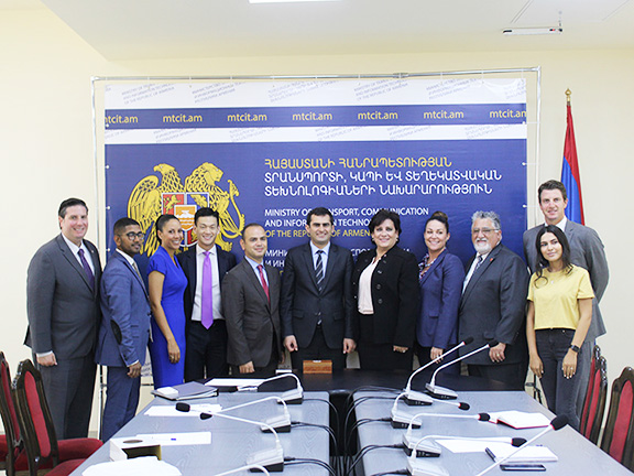 The ANC-WR delegation with the First Deputy Minister of Transport, Communication, and IT