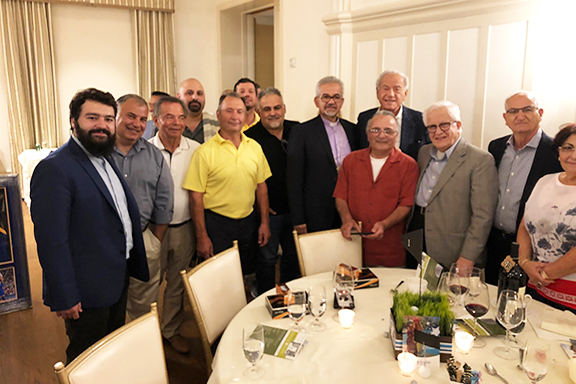 Prelate and Hank Khachatourian with Church and Armenian community members