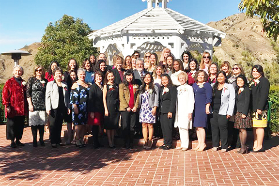 Senator Anthony Portantino flanked by the Women in Business Award recipients