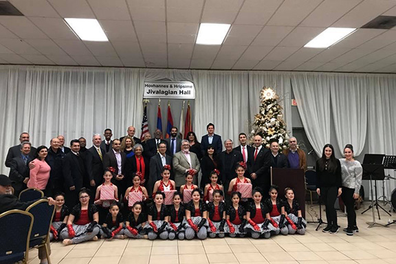 Local and state elected officials, community leaders, members, and supporters during the ANCA-Pasadena annual Holiday gathering