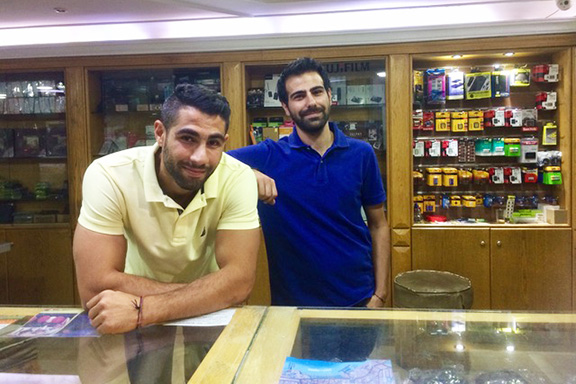 Levon and Rafi— the two cousins at Photo Hacop