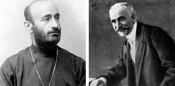 Gomidas (left) Hovhannes Tumanian