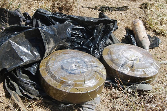 Landmines commonly found in Syria
