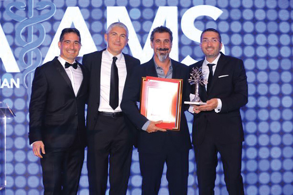 Dr. Vicken Sepilian, Dr. Armond Kotikian, Serj Tankian and Dr. Kevin Galstyan