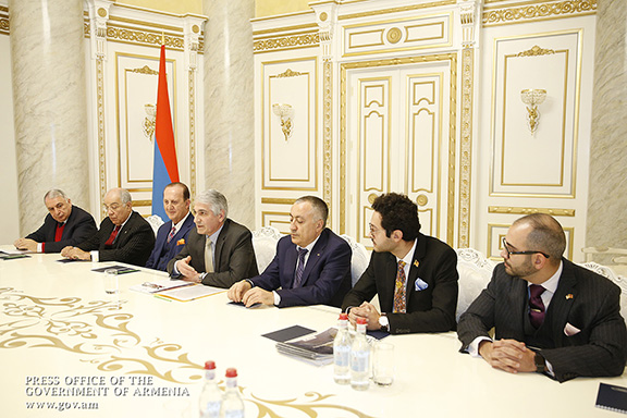 Diaspora business leaders met with Prime Minister Nikol Pashinyan