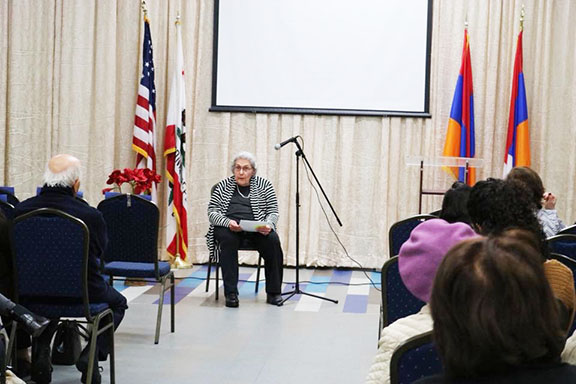 Distinguished author Sona Zeitlian speaking about influential Armenian women (1)