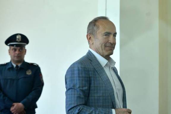Armenia's former president in court on May 16.