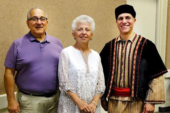 Family history presenters, left to right: Deacon Van Der Mugrdechian, Zaroohi Der Mugrdechian, and Dr. Matthew Jendian