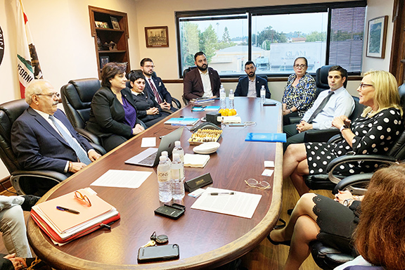 ANCA-WR Board of Directors meets with Kathryn Barger; discusses issues important to the Armenian American community in the LA County 5th Supervisorial District.