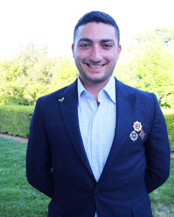 Arman Vardanyan, the recipient of the AGBU Asbeds Scholarship and the Mario Mazzola & Luciana Cavallet Endowed Scholarship