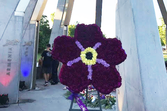 Genocide monument at Fresno State University