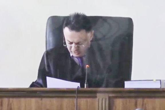 Judge David Grigoryan is presiding over Robert Kocharian's trial