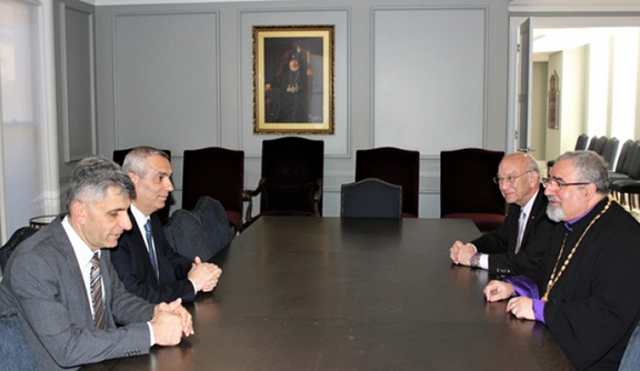 Republic of Artsakh Foreign Minister Masis Mayilyan and National Assembly Member Davit Ishkhanyan participated in meetings with community leaders and clergy