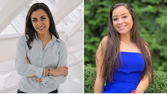 ARS UN Interns Azniv Khaligian (left) and Arev Ebrimian