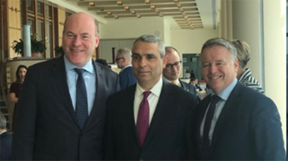 Artsakh Foreign Minister Masis Mayilian with Australian officials