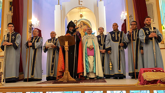 Western Prelate Archbishop Moushegh Mardirossian presided over Divine Liturgy, delivered the sermon, and coducted Pontifical Thanksgiving Prayer service at Holy Martyrs Church in Encino on Sunday, June 30