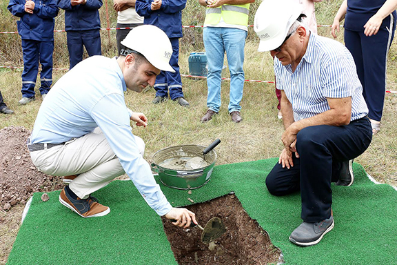 A scene from COAF's groundbreaking ceremony in Debet, Armenia