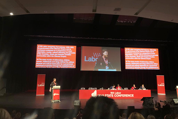 A scene from the 2019 Western Australian Labor Conference