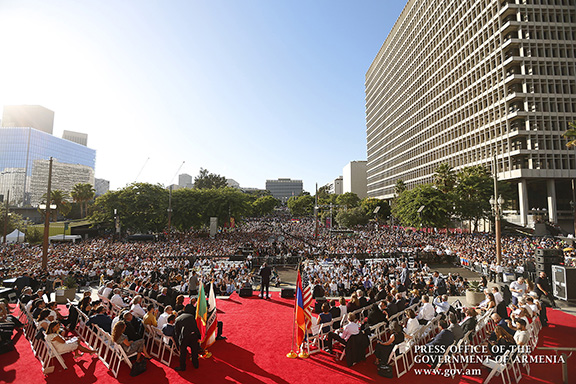 The Los Angeles Fire Marshal estimated the crowd to be at 18,000 on Sept. 22 at Grand Park