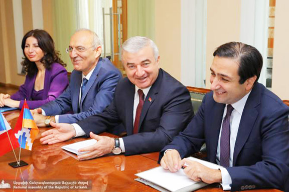 French lawmakers discussed advancing cooperation with Artsakh during a meeting with Parliament Speaker Ashot Ghulyan