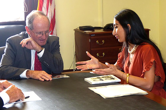 ANCA Idaho Chairwoman Liyah Babayan shared her family’s story of Armenian Genocide survival and how Idaho later served as safe-haven for her immediate family which had fled the deadly Azerbaijani government instigated pogroms against the Armenian community in Baku
