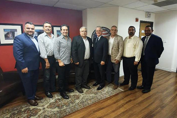 ANCA-SFVE Board Members with Councilmember Paul Krekorian (center) and Chief of Staff Karo Torossian (far-right)