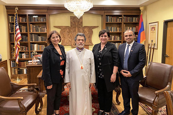 , Western Primate Hovnan Derderian, ANCA-WR Chair Nora Hovsepian, Esq., ANCA-WR Vice-Chair Raffi Kassabian