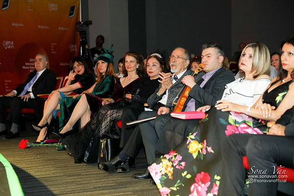 A scene from the presentation of Van's "Libretto for the Desert"