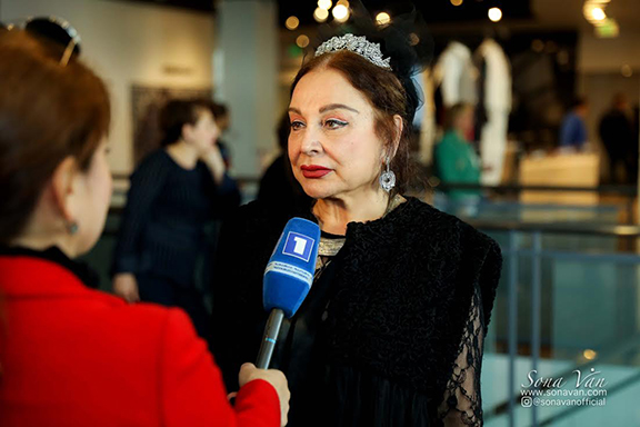 Sona Van during an interview at the Grammy Museum