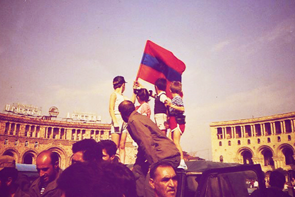 A scene from Armenian Independence Day, September 21, 1991