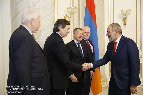OSCE Minsk Group co-chairmen with with Prime Minister Nikol Pashinyan