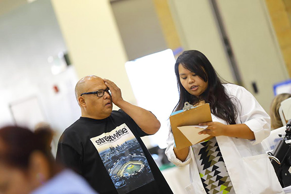 Eye care specialists will perform free eye exams during the festival
