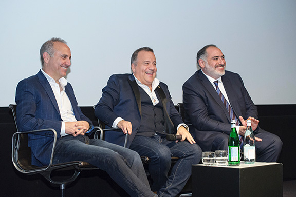 The individuals behind the making of "Armenia Uncovered." From l to r: Director Andy Simon, Kev Orkian, and Executive Producer Raffi Tanielia