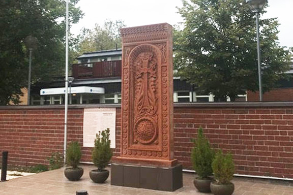 A khachkar at the church in Södertälje