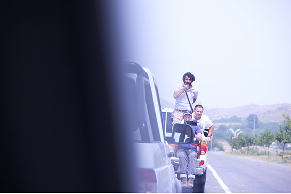 Avetsiyan and his crew shooting "Gate to Heaven," a flim, he says, is a story about the truth. (Photo courtesy of Fish Eye Arts)