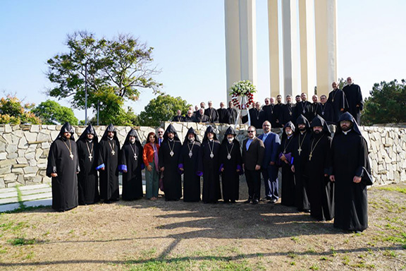 The clergymen at Montebello Genocide Memorial