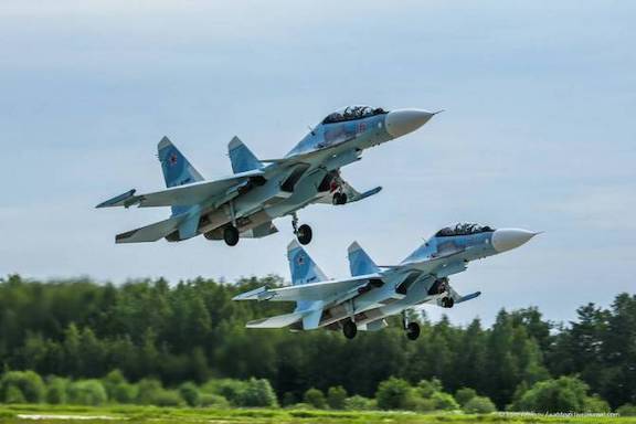 Russian SU-30SM aircraft