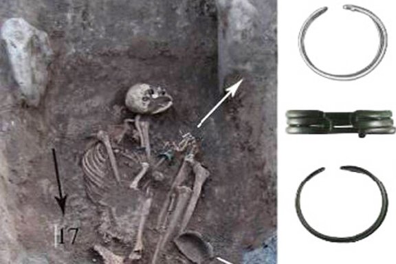 The remains of what is believed to be a female Armenian warrior 2,600 years ago