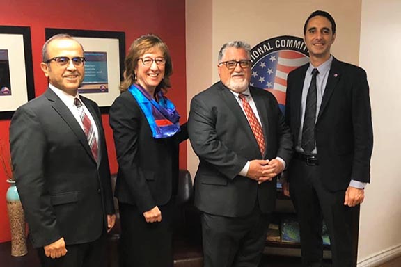 Members of the ANCA Crescenta Valley Chapter with Senator Portantino