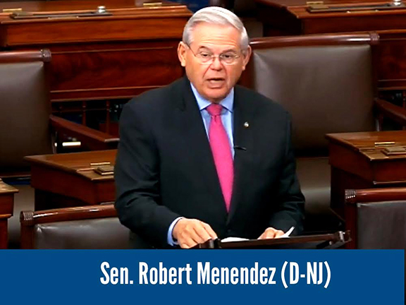 Sen. Robert Menendez (D-NJ), for the second time in two weeks, calling for unanimous consent vote on the Armenian Genocide Resolution (S.Res.150). It was blocked by Sen. David Perdue of Georgia