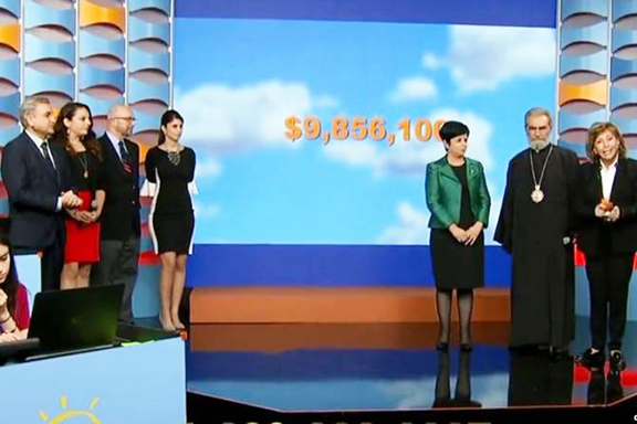 The final shot of the 2019 Armenia Fund Telethon