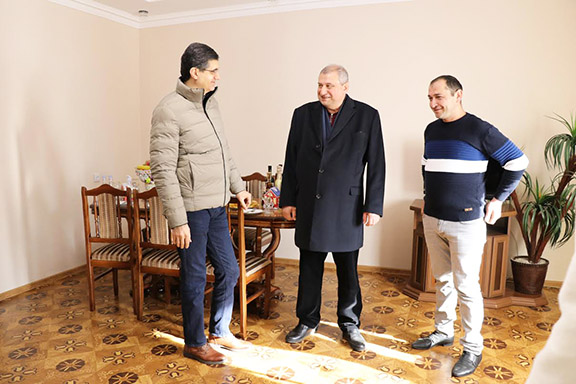 From left: Ralph Yirikian, Koryun Kirakosyan and Ashot Yeghiazaryan