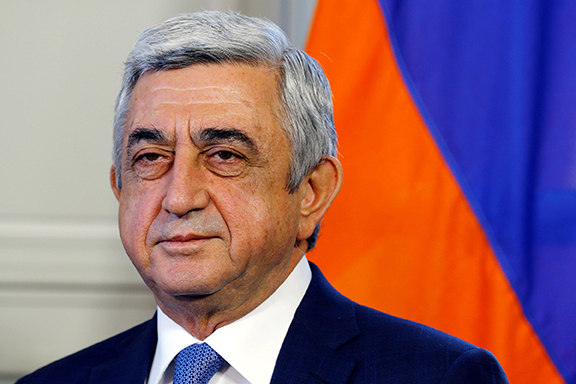 Armenia's former president Serzh Sarkisain