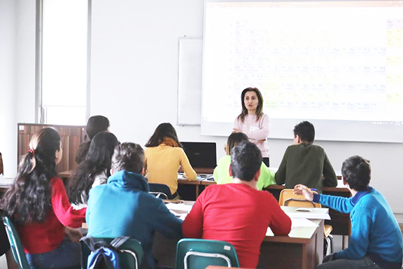 A scene from the STEM Education for Armenian Youth programs first three-day workshop