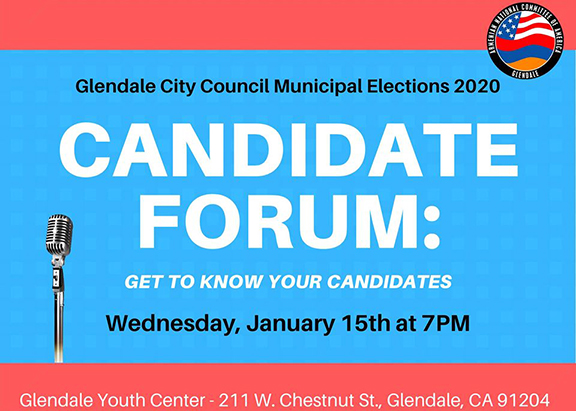 “Community Candidate Forum: Get To Know Your Candidates” will be held on Jan. 15 at 7 p.m.