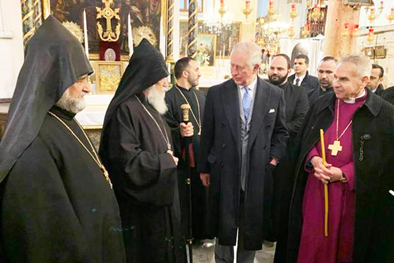 Prince Charles of Wales paid a visit to the Armenian Patriarchate of Jerusalem on Jan. 24