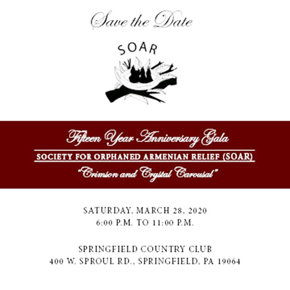 SOAR's 15th Anniversary Gala is set for March 28