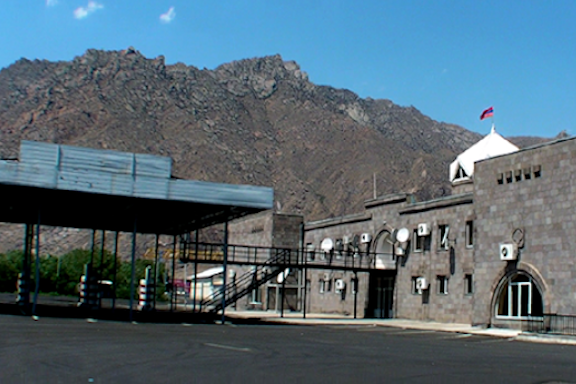 The Meghri checkpoint on the Iran-Armenia border